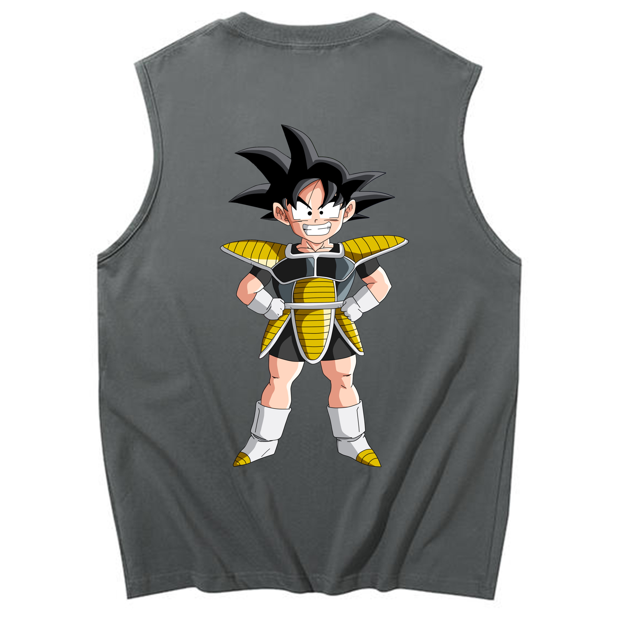 （画像用） ドラゴンボール 孫悟空（そん ごくう）Son Goku カカロット DRAGON BALL Kakarotto コットン100％タンクトップ（背面プリント）